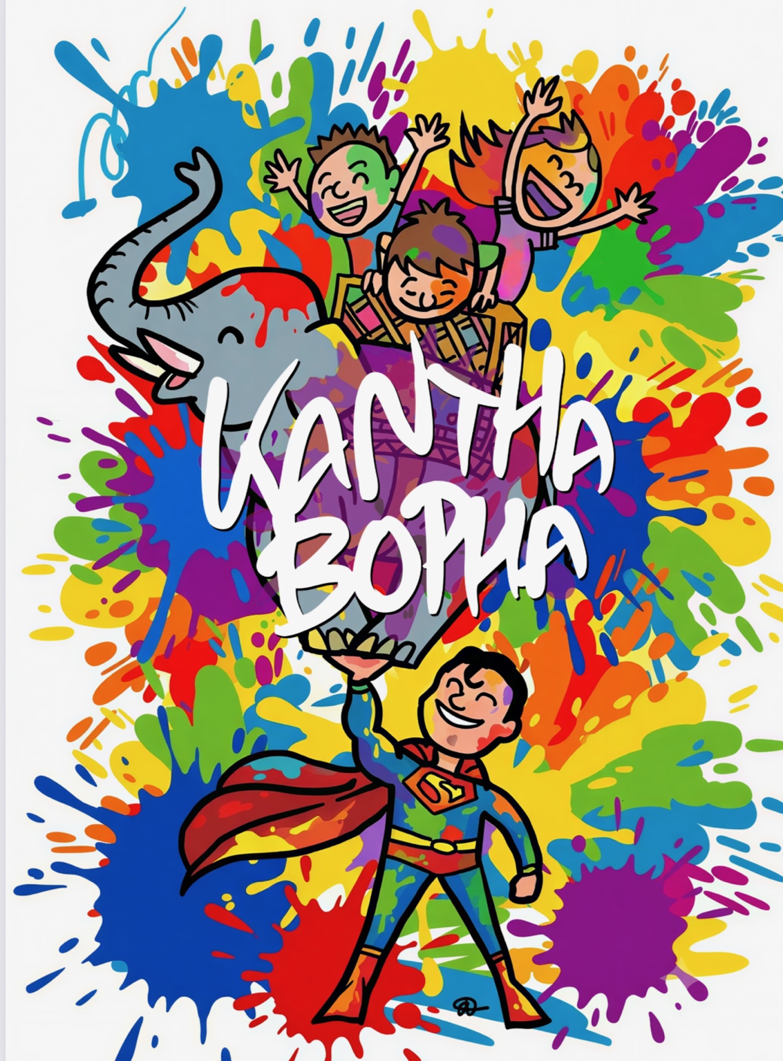 Colourful superheroes created for children at Kantha Bopha